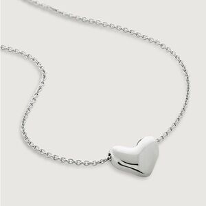 Monica Vinader Heart Chain Necklsce Sterling Silver